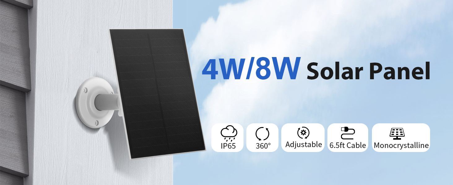 Solar Panel for Security Camera