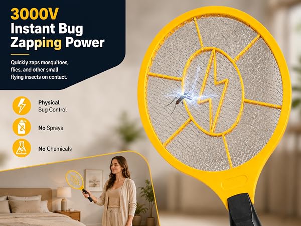electric fly swatter racket