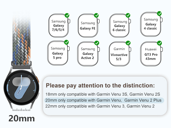 DaQin 18mm 20mm 22mm Quick Release Watch Bands for Men