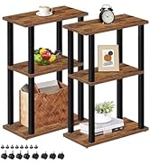 TUTOTAK Small Side Table, Narrow End Table, Bedside Table, Set of 2, Couch Side Table with Wheels...