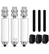 HIKUDIY 3-Pack Hardened Steel Nozzles 0.2mm for Anycubic Kobra X, Quick Swap Integrated Hotend Th...
