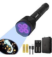 LUMENSHOOTER S5 UV Flashlight, Black Light Flashlight with 5 LEDs, for UV Resin Curing, Rockhound...