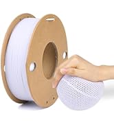 LOTACTREE White TPU Filament, Rubber-Like 3D Printer Filament, High Flexible TPU 95A Filament +/-...