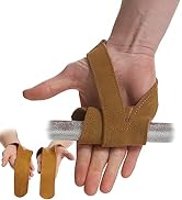 HiRui Premium Leather Lifting Wrist Straps for Weightlifting Bodybuilding Powerlifting Deadlifts ...