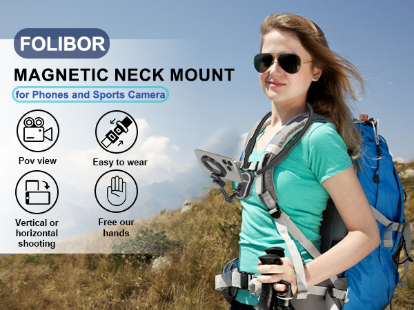 Magnetic Neck Phone Holder Mount 