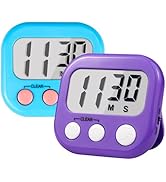 Timer for Kids Teachers Supplies Digital Kitchen Timers for Cooking Large Magnetic Classroom Time...