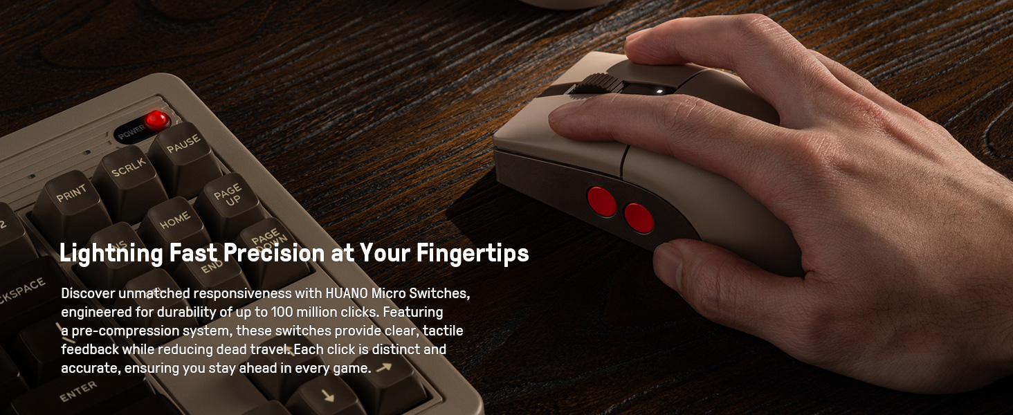 wireless Mouse Customizable mouse PAW 3395 Sensor mouse gaming mouse Programmable buttons
