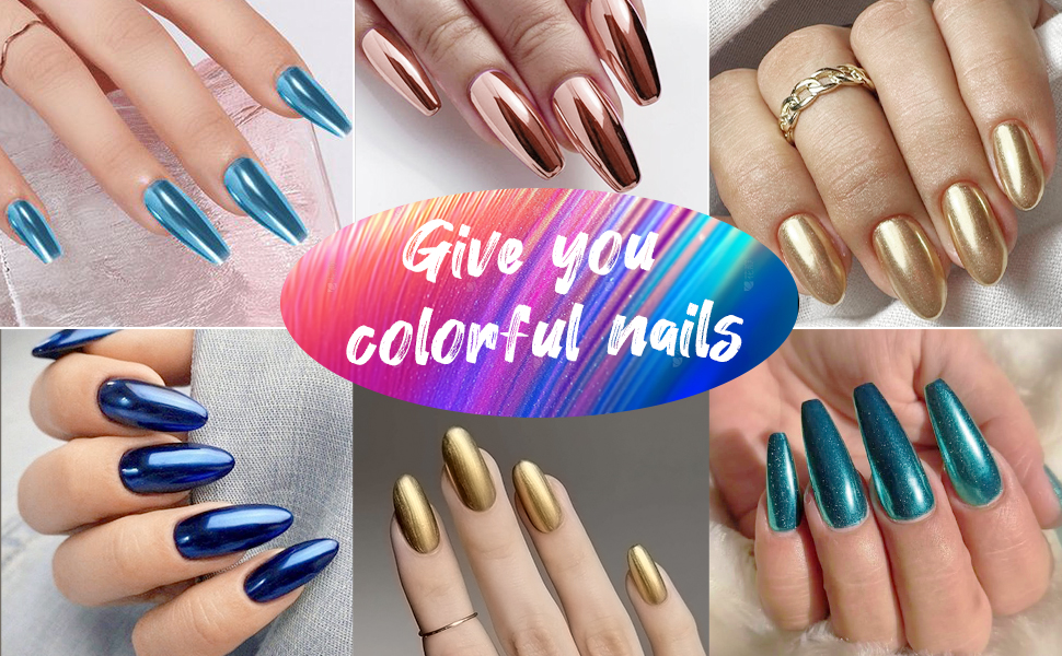 nail art chrome powder