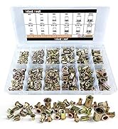 Trivd Frol Rivet Nut Tool Kit, 520pcs SAE &amp; Metric Rivet Nut Assortment Kit w Galvanized Carbon S...