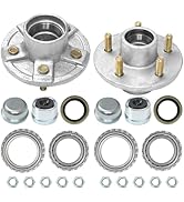 shliyitx 2 Set 3500lb Trailer hub kit 5 Pair 4.5‘ for 1-1/16’‘ to 1-3/8’' Trailer Tapered axle, #...