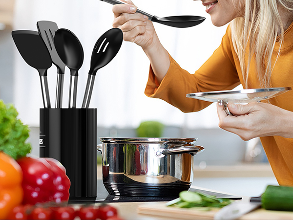 Yoehka 4Pcs Silicone Cooking Utensils Set