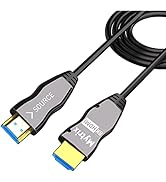 Mytrix 8K Fiber Optic HDMI Cable, 49 ft/ 15m HDMI Cable 2.1 Supports 8K@60Hz, 48Gbps, Dolby Atmos...