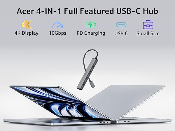 acer 4-in-1 Full Featured USB-C Hub