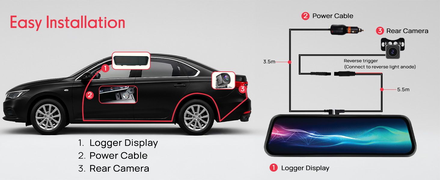 dash cam dash cam front and rear dash camera for cars dashcam car camera - dash cam front and rear