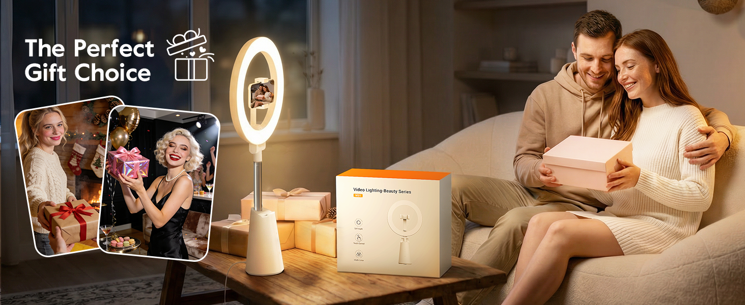 ring light: ideal for streamers and office professionals—great for work-from-home, content creation