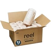 Reel Premium Recycled Paper Towels- 12 Rolls, 2-Ply Made From Tree-Free, 100% Recycled Paper - Ec...