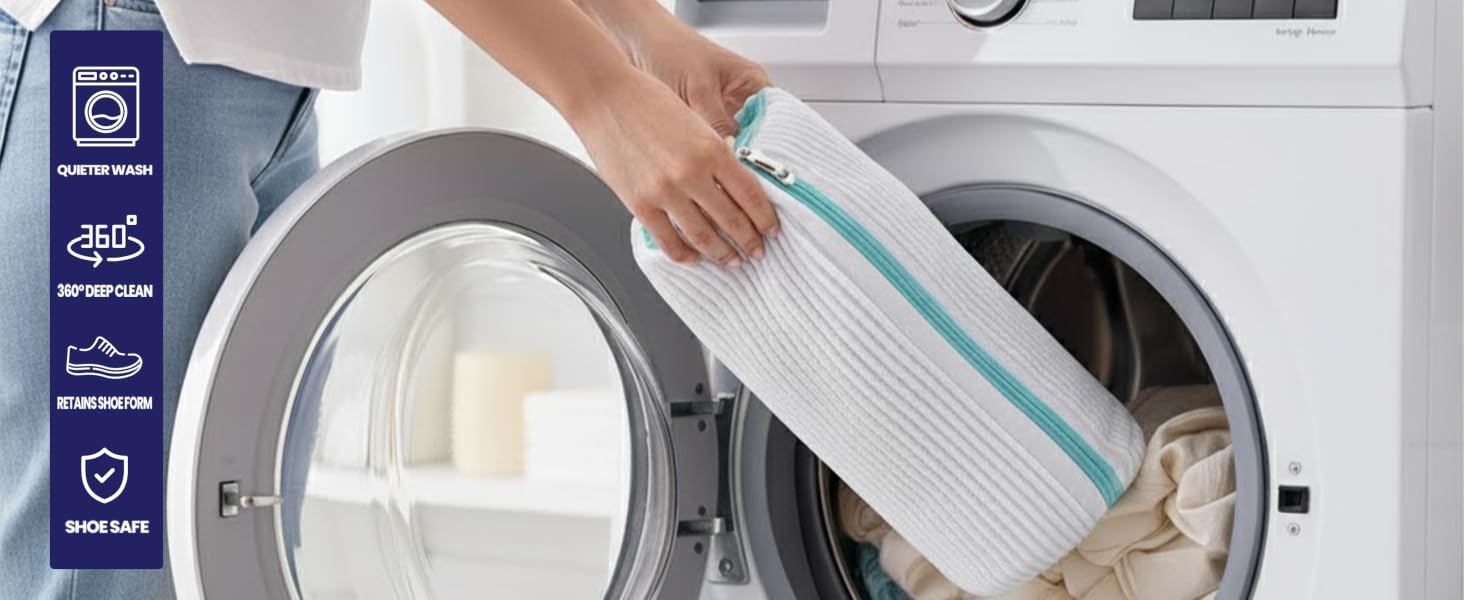 shoes and washing machine