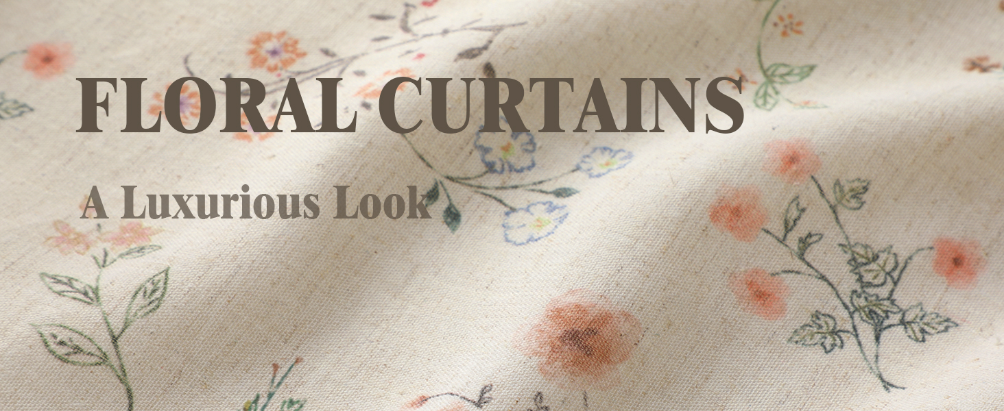 floral curtains