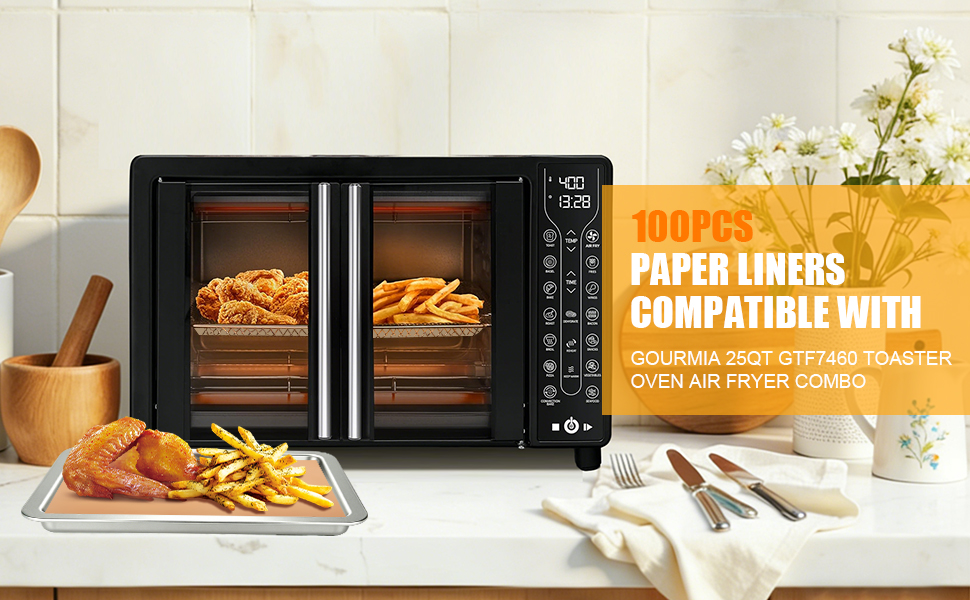 Gourmia 25QT GTF7460 Toaster Oven Air Fryer Combo