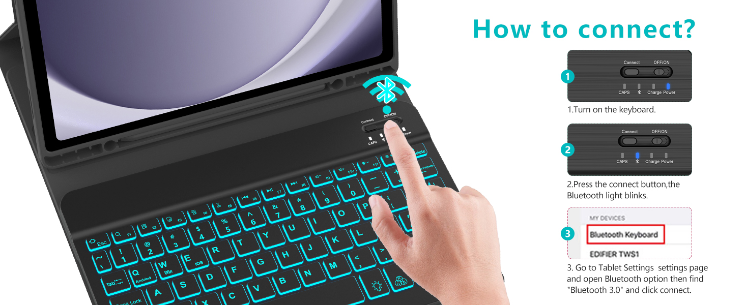 galaxy tab a9 plus case, samsung tablet a9 plus case with keyboard,galaxy tab a9+ case