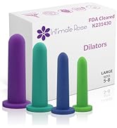 Intimate Rose Large 4-Pack Silicone Dilators for Women &amp; Men, Sizes 5-8