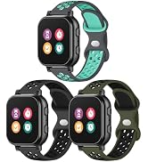 3 Pack Waterproof Silicone Gizmo Watch Band for Kids Compatible with Gizmo Watch 3 2 1/ Gabb Watc...