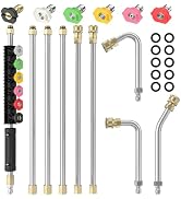 Sealegend 8FT Pressure Washer Extension Wand for Gutter Cleaning, Upgrade Power Washer Accessorie...