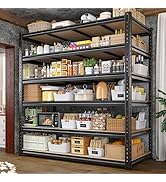 DurayLoly 55" W Storage Shelves, 3060LBS Garage Shelving Heavy Duty, 6-Tier Heavy Duty Shelving, ...