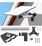 Starlink Gen 3 Wall Mount, Starlink V3 Mount Kit with Pipe Adapter, Pole Roof Mount with 1.3 FT S...