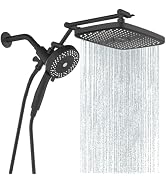 UltrTxenova Rain Shower Head with Handheld Spray Combo,High Pressure Filtered Handheld Shower Hea...