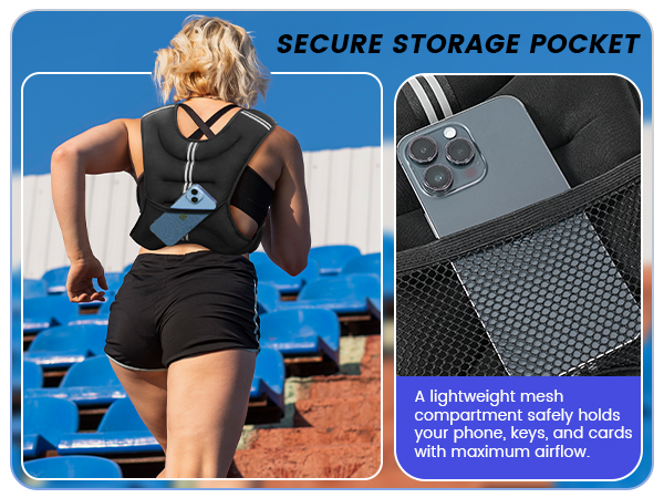 weighted vest woman men walking running jogging weight reflective strap strenth training