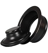 Mr. Scrappy Oil Rubbed Bronze Universal Garbage Disposal Sink Flange and Stopper, Fits Standard 3...