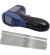 EHDIS Digital LCD Photo Tachometer Non-Contact RPM Meter Motor Speed Gauge Gun Style Includes 10 ...