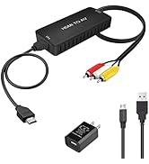 LVY HDMI to RCA Converter, HDMI to Composite Video Audio Converter Adapter, HDMI to AV, Supports ...