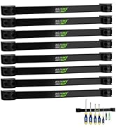 SUNHZMCKP 12" Magnetic Tool Holder Strip, 8 Pack Metal Tool Magnet Bar, Wall Mount Magnetic Organ...