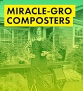 Miracle-Gro Compost Tumbler Single Chamber – Easy-Turn Composter Tumbler Outdoor for Fast Compost...