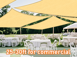 25-30ft for commercial