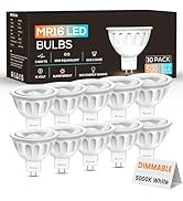 Aovpex 10 Pack Dimmable MR16 LED Bulbs, 12V 5W(50-Watt Equivalent), 5000K Daylight White, GU5.3 B...