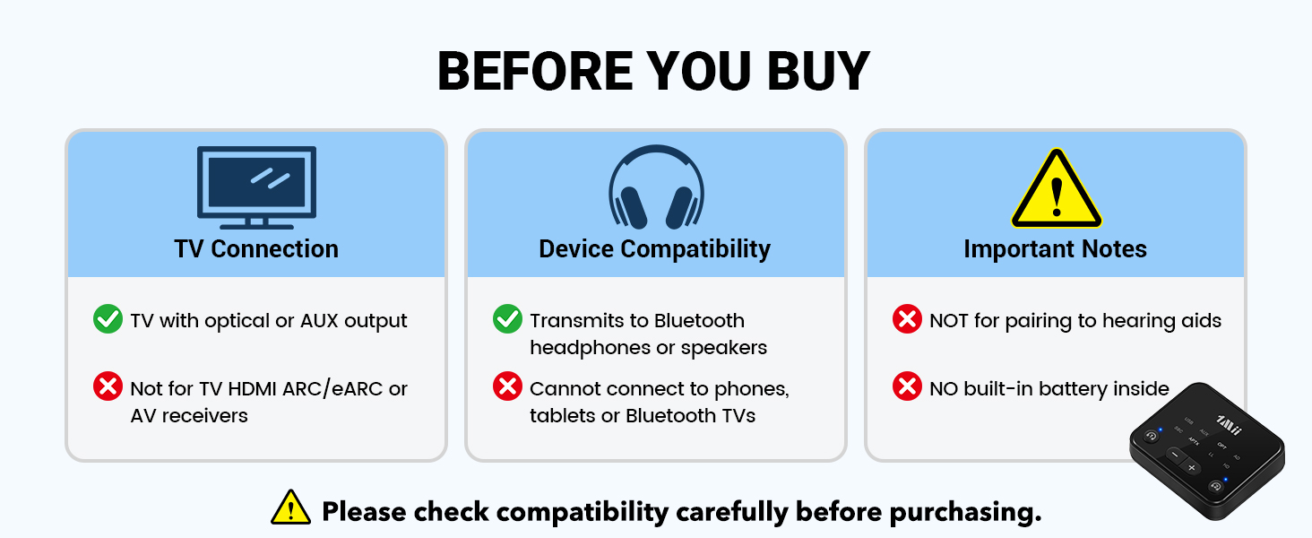1Mii B06T6 only Bluetooth pair with Bluetooth headphones and speakers