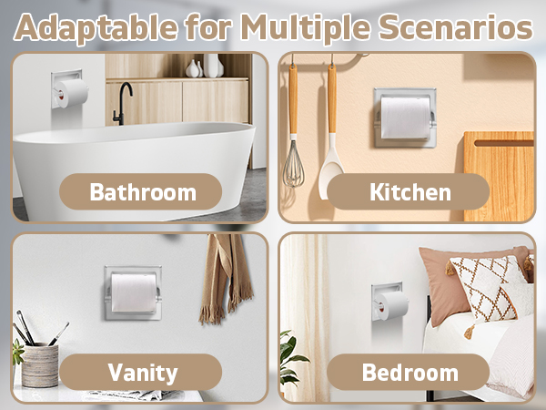 Recessed Toilet Paper Holder