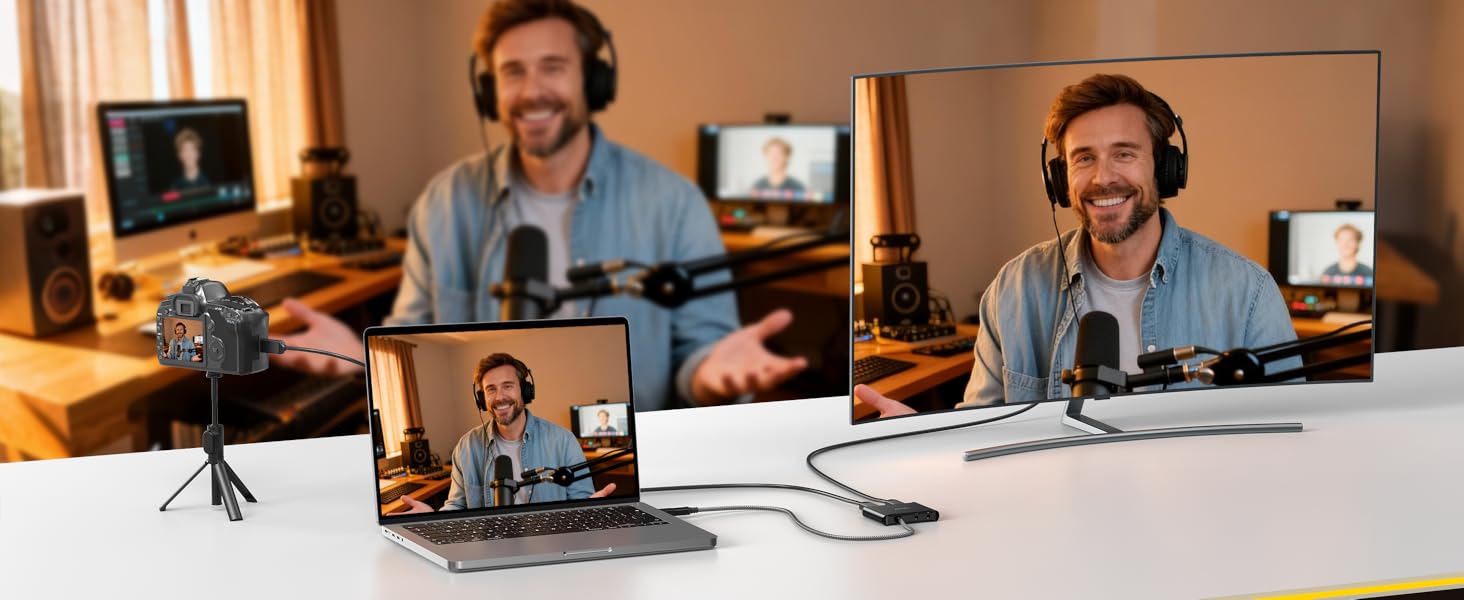 Video Capture Card for Live Broadcasting