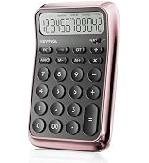 VEWINGL Desktop Calculator, 12 Digit HD Display with% Key, Metallic Vacuum-Plated Surface, Great ...