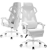 GTRACING Gaming Chair, Computer Chair with Mesh Back, Ergonomic Gaming Chair with Footrest, Recli...