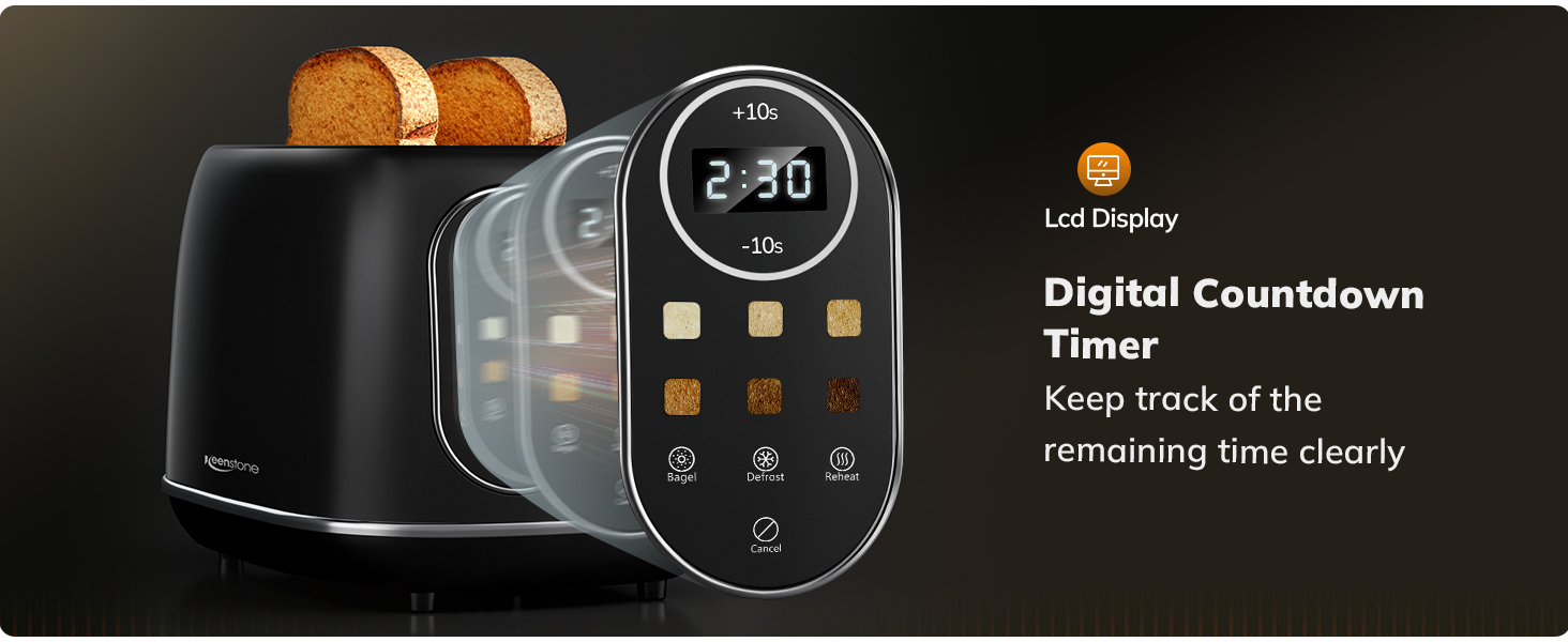 Touchscreen toaster