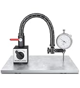 HDLNKAK Dial Indicator 0-10 MM with Magnetic Base - Precision Machinist's Tool Set for Alignment,...