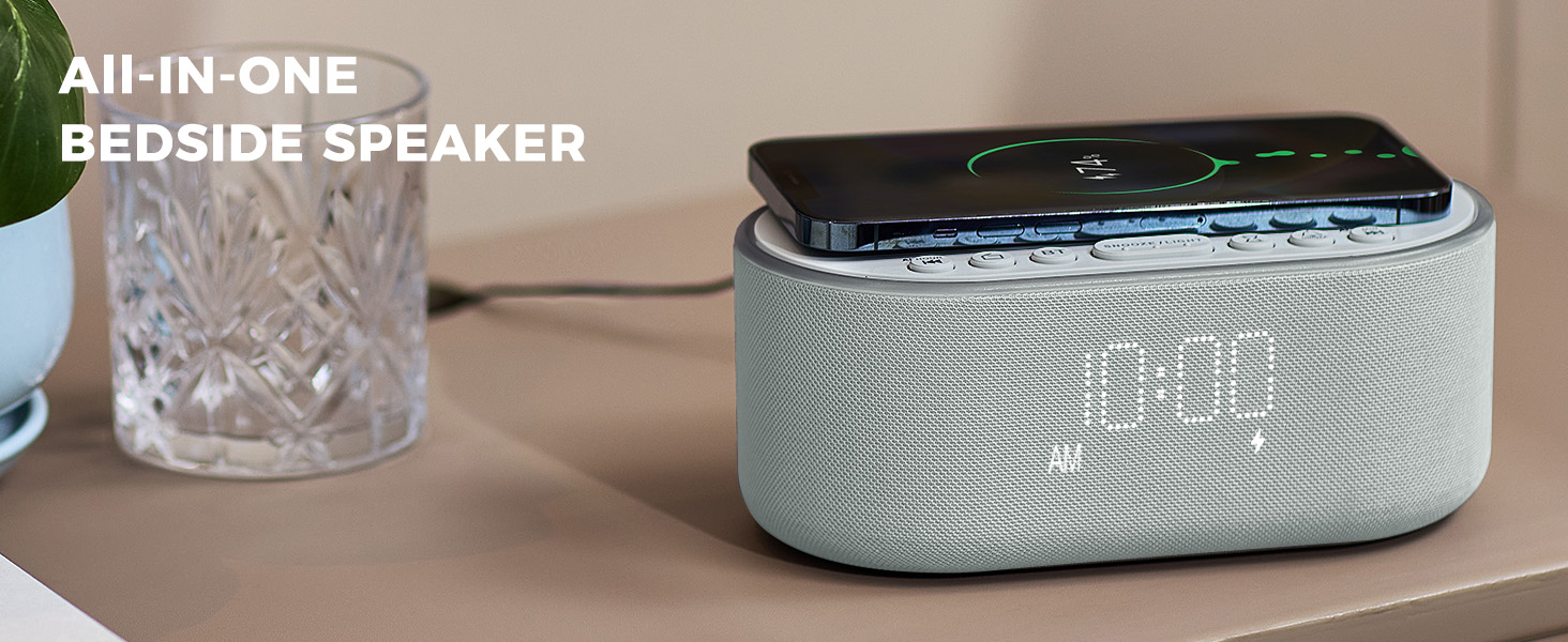 alarm clock with wireless charging