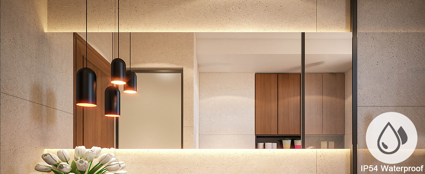 led bathroom strip lights