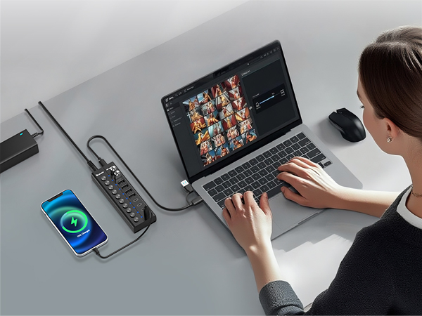 computer port hub usb c port hub