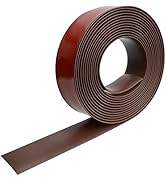 20Ft Self Adhesive Floor &amp; Door Flat Transition Strip, 2" Wide Vinyl Floor Edging Trim Strip, Thr...