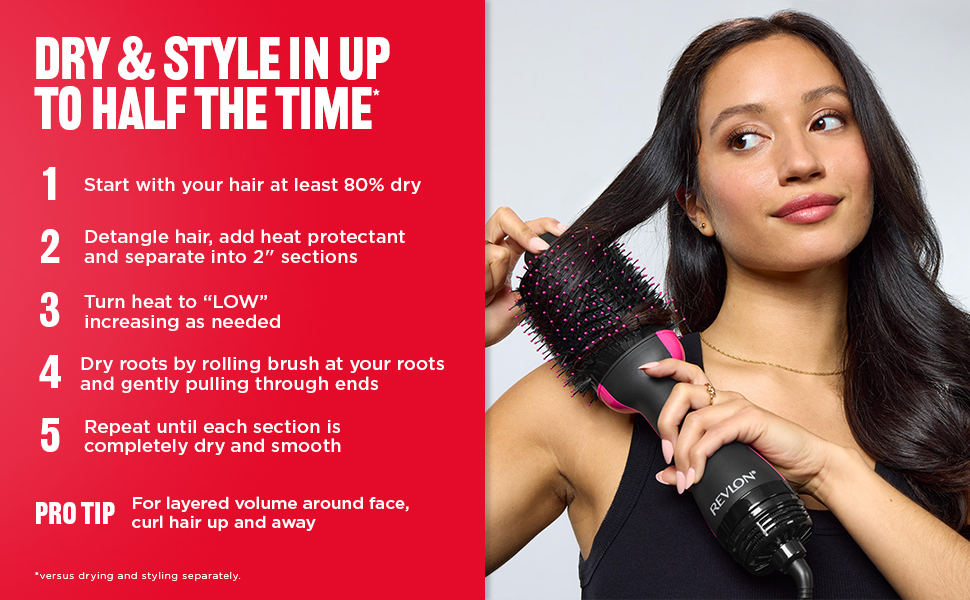 Revlon Blow Dry Brush Volumizer Fan-Favorite